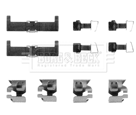 Accessory Kit, disc brake pad (BBK1169)