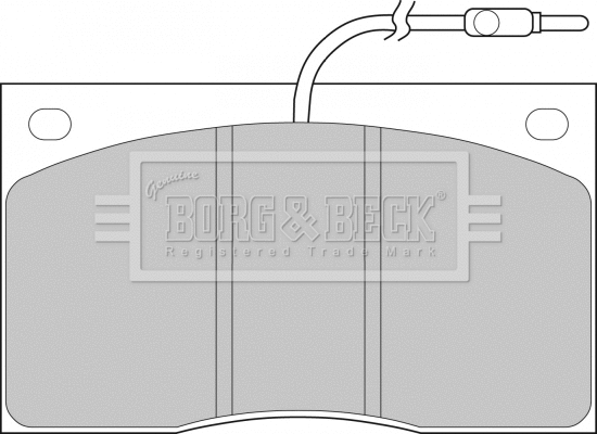 Brake Pad Set, disc brake (BBP1065)