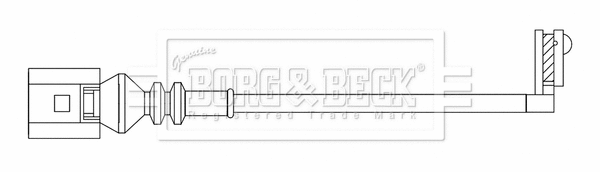 Warning Contact, brake pad wear (BWL3219)