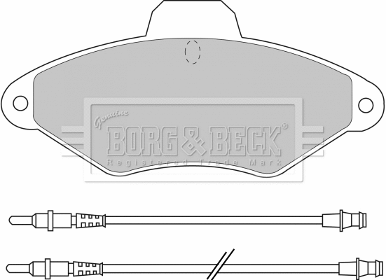 Brake Pad Set, disc brake (BBP1400)