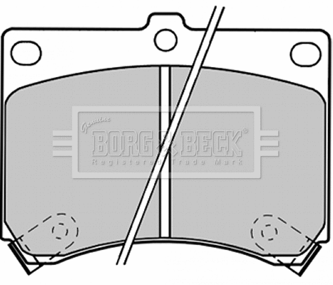 Brake Pad Set, disc brake (BBP1208)