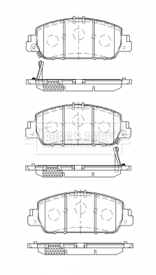 Brake Pad Set, disc brake (BBP2533)