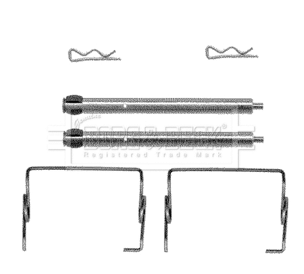 Accessory Kit, disc brake pad (BBK1132)