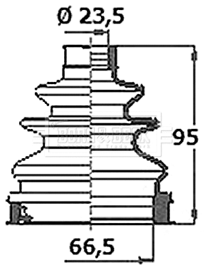 Bellow Kit, drive shaft (BCB6388)