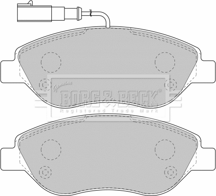 Brake Pad Set, disc brake (BBP1754)