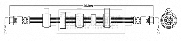 Brake Hose (BBH7303)