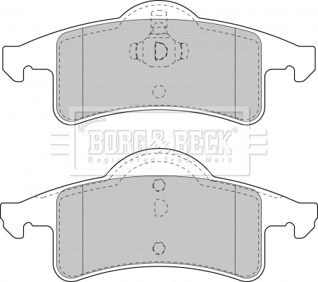 Brake Pad Set, disc brake (BBP1782)