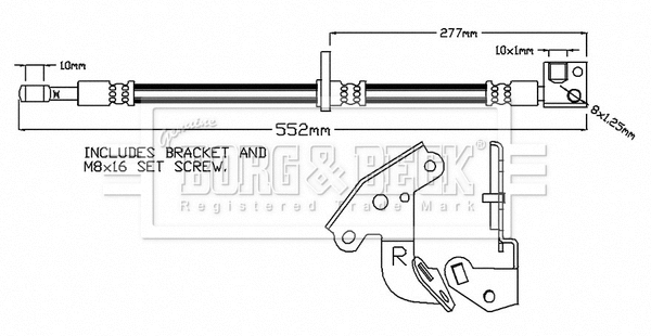 Brake Hose (BBH7445)