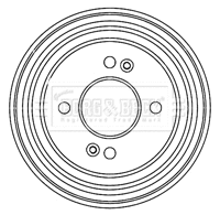 Brake Drum (BBR7206)
