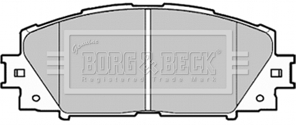Brake Pad Set, disc brake (BBP1987)