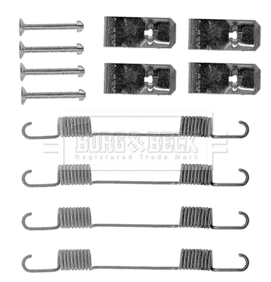 Accessory Kit, brake shoes (BBK6011)