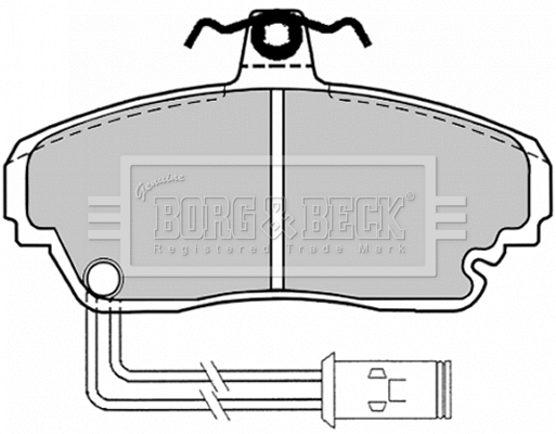 Brake Pad Set, disc brake (BBP1128)