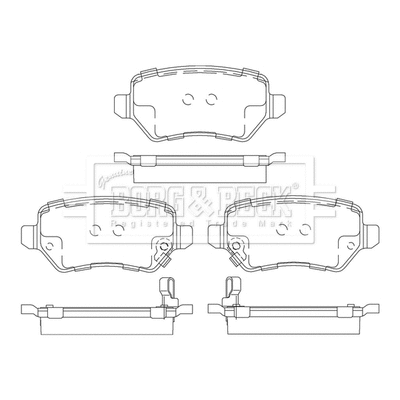 Brake Pad Set, disc brake (BBP2609)