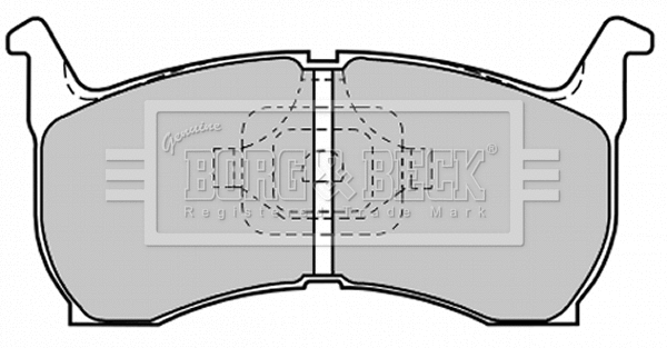 Brake Pad Set, disc brake (BBP1185)