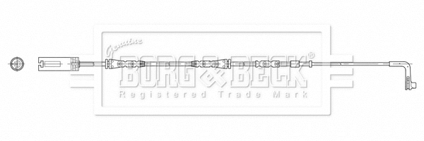 Warning Contact, brake pad wear (BWL3202)