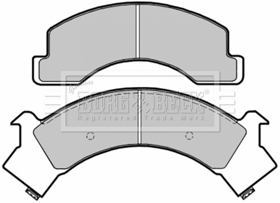 Brake Pad Set, disc brake (BBP1580)