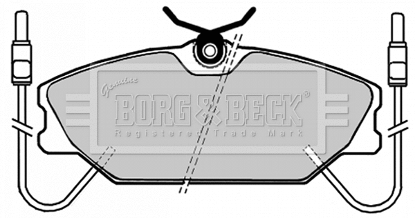 Brake Pad Set, disc brake (BBP1035)