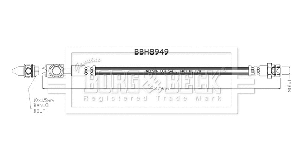 Brake Hose (BBH8949)