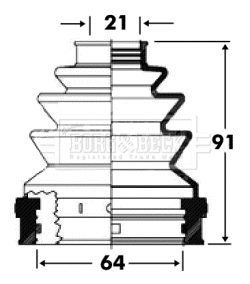 Bellow Kit, drive shaft (BCB2818)