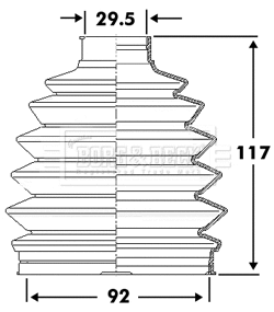 Bellow Kit, drive shaft (BCB6107)