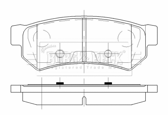 Brake Pad Set, disc brake (BBP2307)