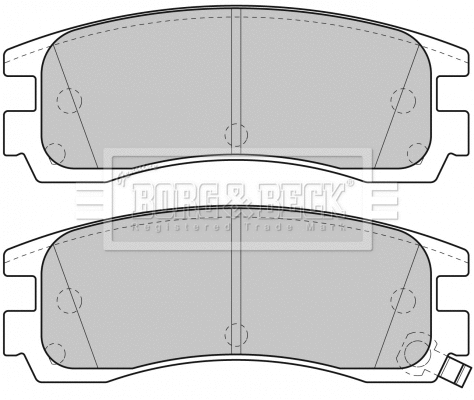 Brake Pad Set, disc brake (BBP1689)