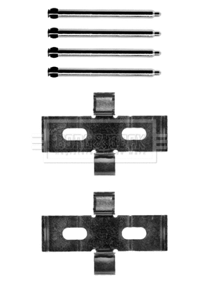 Accessory Kit, disc brake pad (BBK1433)