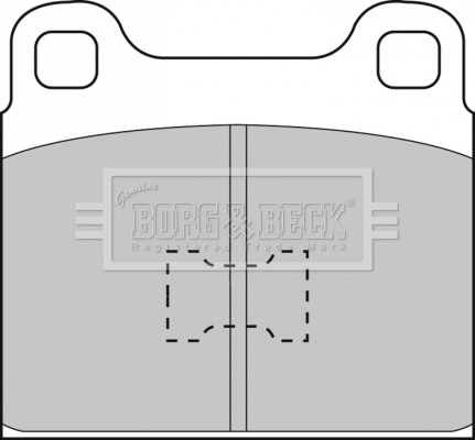 Brake Pad Set, disc brake (BBP1001)