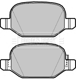 Brake Pad Set, disc brake (BBP2412)