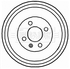 Brake Drum (BBR7121)