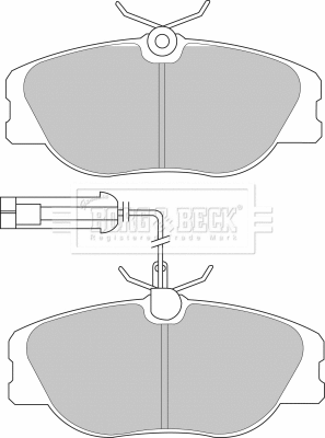 Brake Pad Set, disc brake (BBP1567)