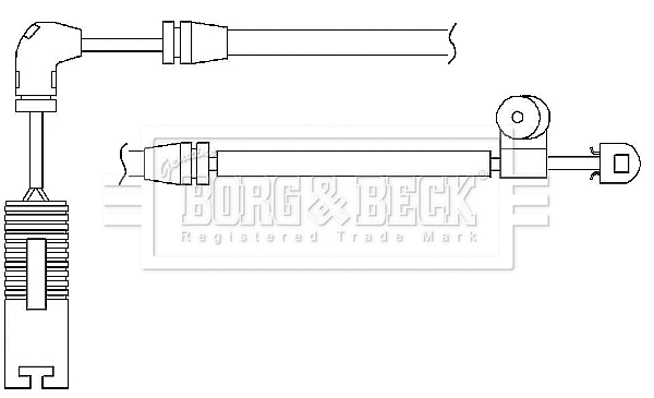 Warning Contact, brake pad wear (BWL3021)