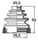 Bellow Kit, drive shaft (BCB6131)