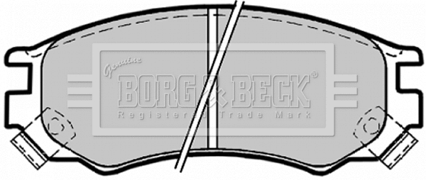Brake Pad Set, disc brake (BBP1156)