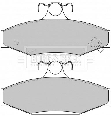 Brake Pad Set, disc brake (BBP1650)