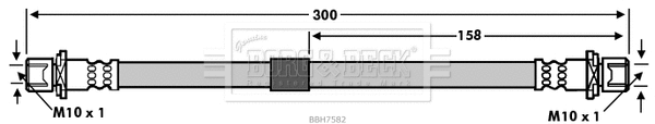 Brake Hose (BBH7582)