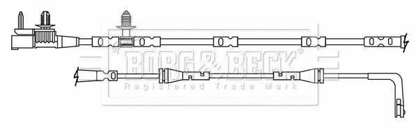 Warning Contact, brake pad wear (BWL3179)