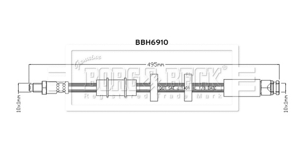 Brake Hose (BBH6910)
