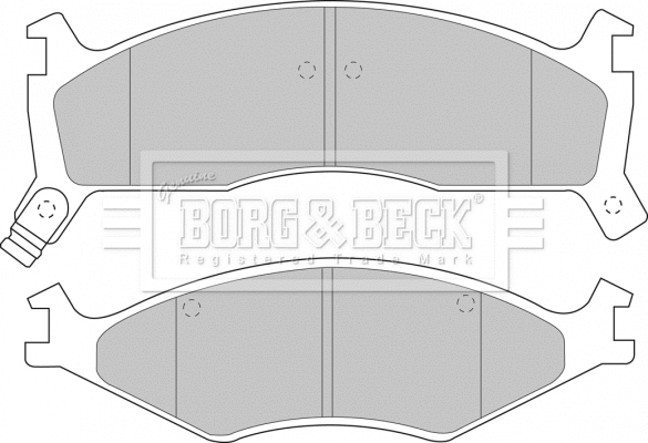 Brake Pad Set, disc brake (BBP1573)
