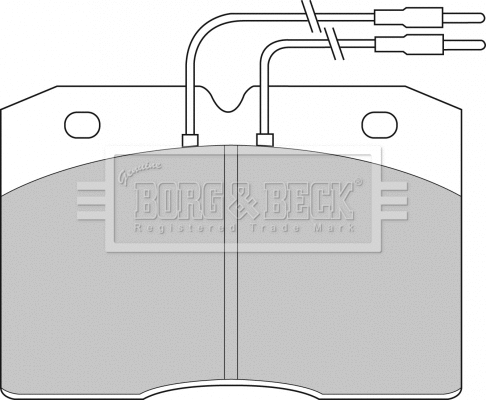Brake Pad Set, disc brake (BBP1133)