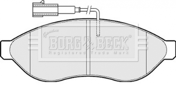 Brake Pad Set, disc brake (BBP2001)