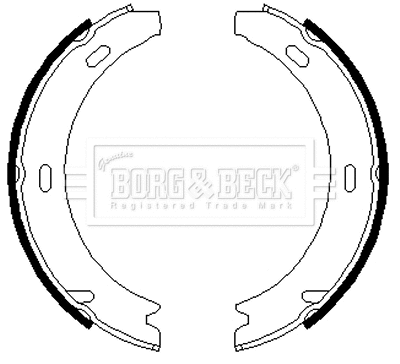 Brake Shoe Set, parking brake (BBS6219)