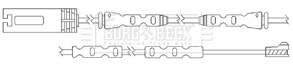 Warning Contact, brake pad wear (BWL3096)