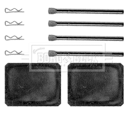 Accessory Kit, disc brake pad (BBK1139)