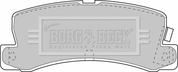 Brake Pad Set, disc brake (BBP1405)