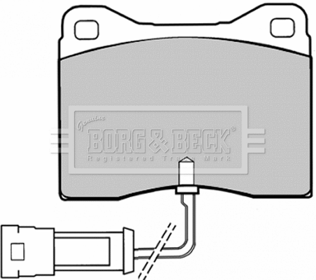 Brake Pad Set, disc brake (BBP1008)