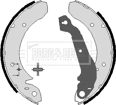 Brake Shoe Set (BBS6053)
