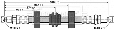 Brake Hose (BBH6597)