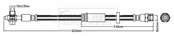 Brake Hose (BBH7389)