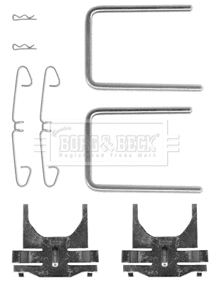 Accessory Kit, disc brake pad (BBK1136)